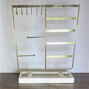 Gold and White Jewelry Organizer